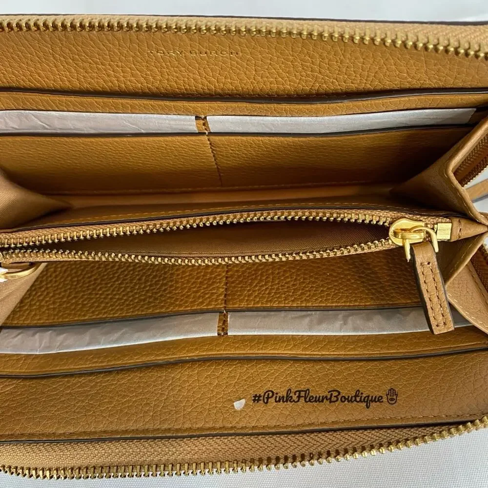 #TORY BURCH Britten Zip Continental Tiramisu NWT